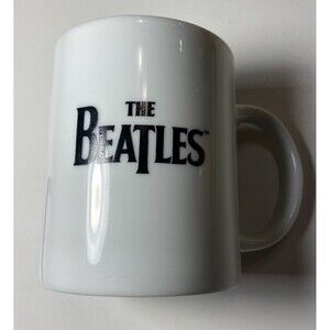 Vintage White The Beatles Rock Band Coffee Mug MINTY